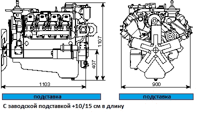 Чертеж двигателя КамАЗ 740 10 210